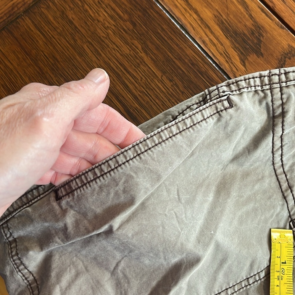 Free People The Thing Is Utility Cargo Pant 4 Brown Wild Truffle Low Rise Boho - Picture 6 of 11